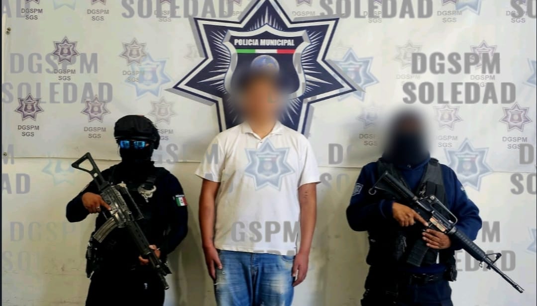 POLICÍAS SOLEDENSES LOGRAN CAPTURA DE OBJETIVO CRIMINAL PRIORITARIO, EN EJIDO SOLEDAD