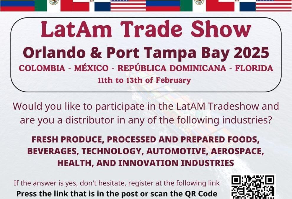 EMPRESARIOS POTOSINOS PODRÁN PROMOCIONAR SUS PRODUCTOS EN FLORIDA•»Latam Trade Show Orlando 2025”, es un escaparate global para productos potosinos en Estados Unidos; el registro para participar vence el próximo 20 de enero
