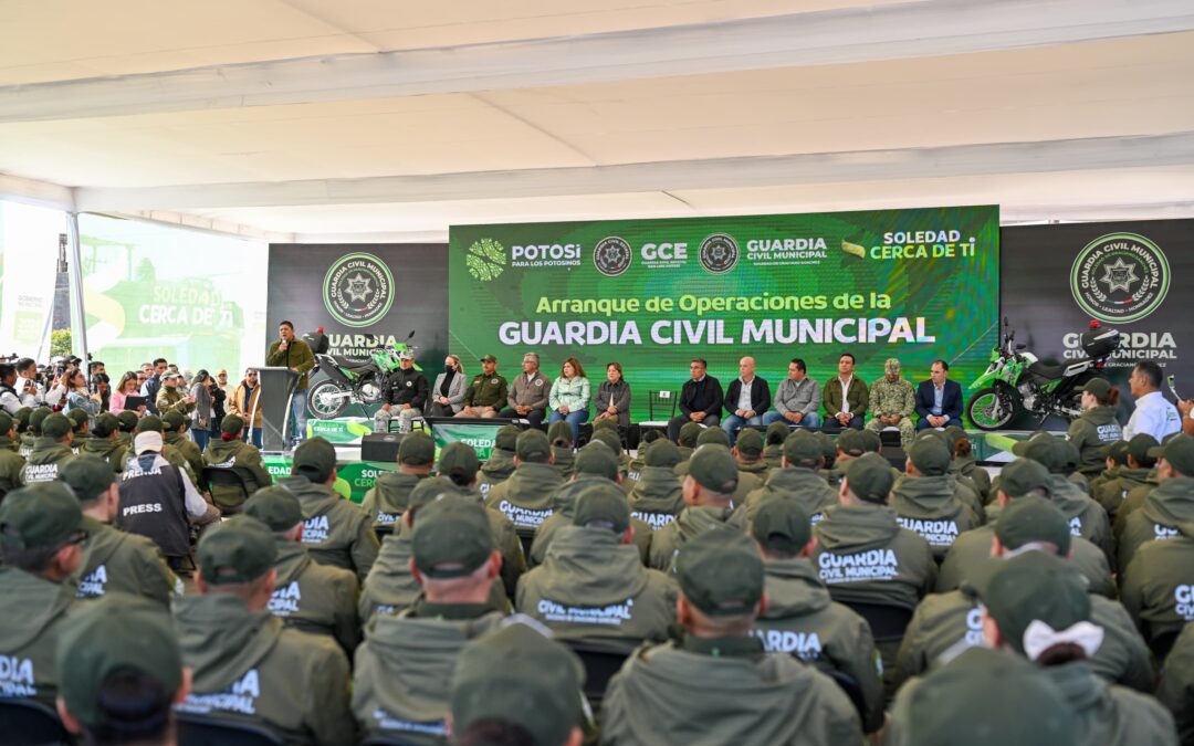 GOBERNADOR RICARDO GALLARDO RESPALDA TOTALMENTE A LA RENOVADA GUARDIA CIVIL MUNICIPAL DE SOLEDAD, CON BENEFICIOS HISTÓRICOS A SUS ELEMENTOS