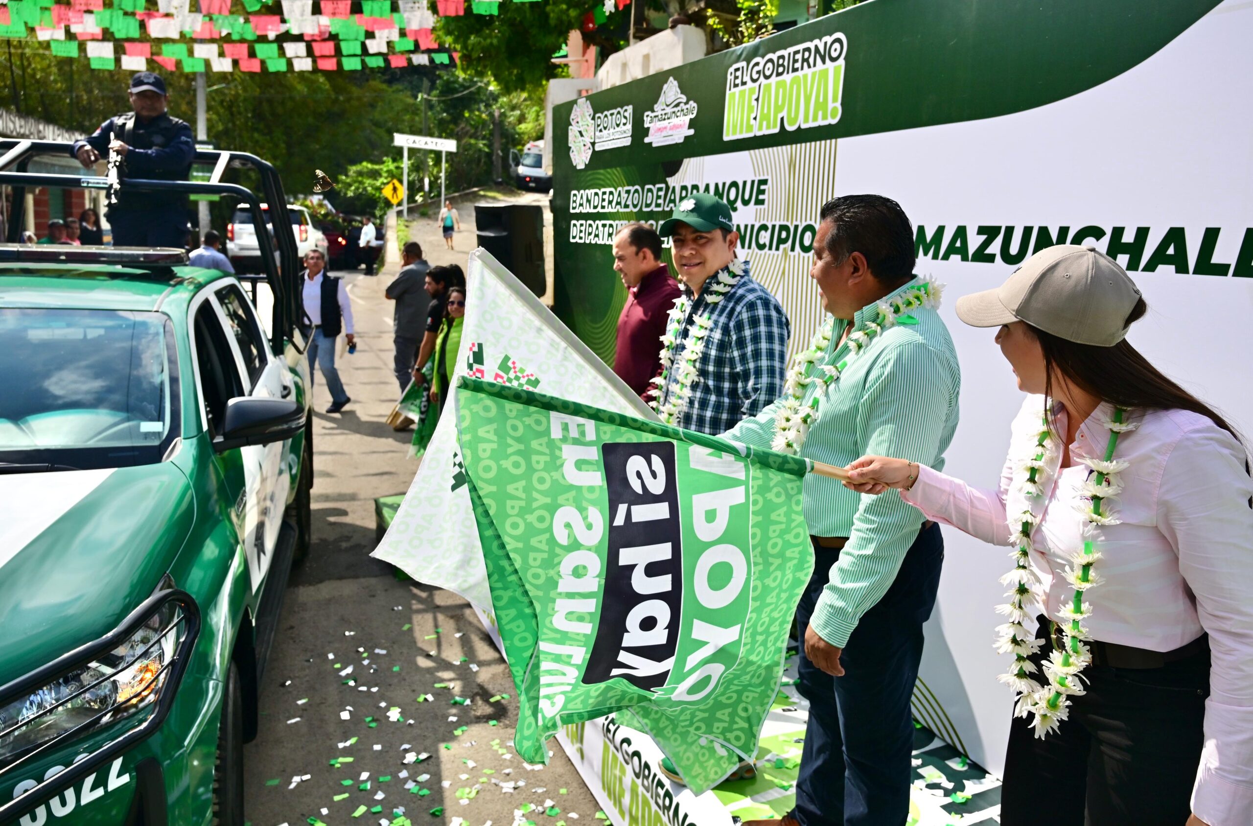 CON EQUIPAMIENTO RICARDO GALLARDO FORTALECE LA SEGURIDAD EN LA HUASTECA• El Gobernador del Estado, entregó un lote de patrullas para fortalecer la vigilancia en Tamazunchale