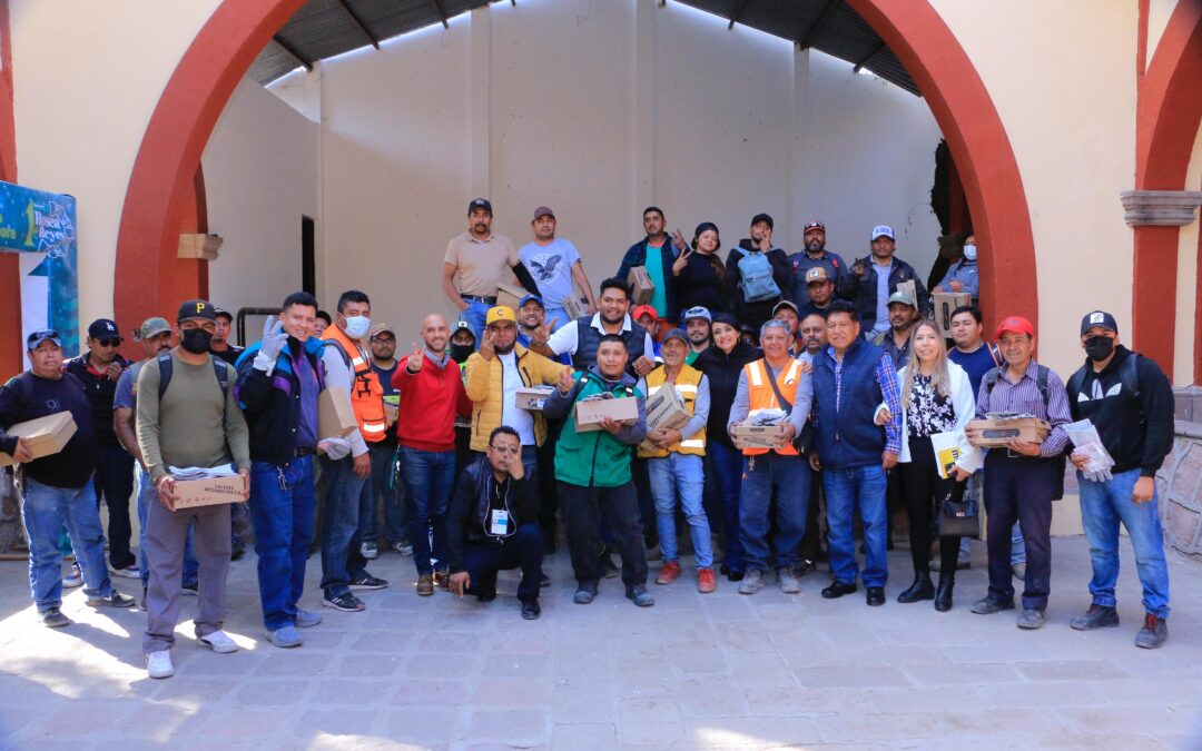 VILLA DE POZOS ENTREGA EQUIPO DE SEGURIDAD A RECOLECTORES DE RESIDUOS
