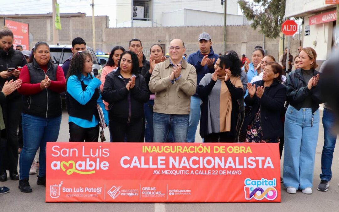Nueva vialidad entrega Alcalde Galindo en la colonia El Rosedal