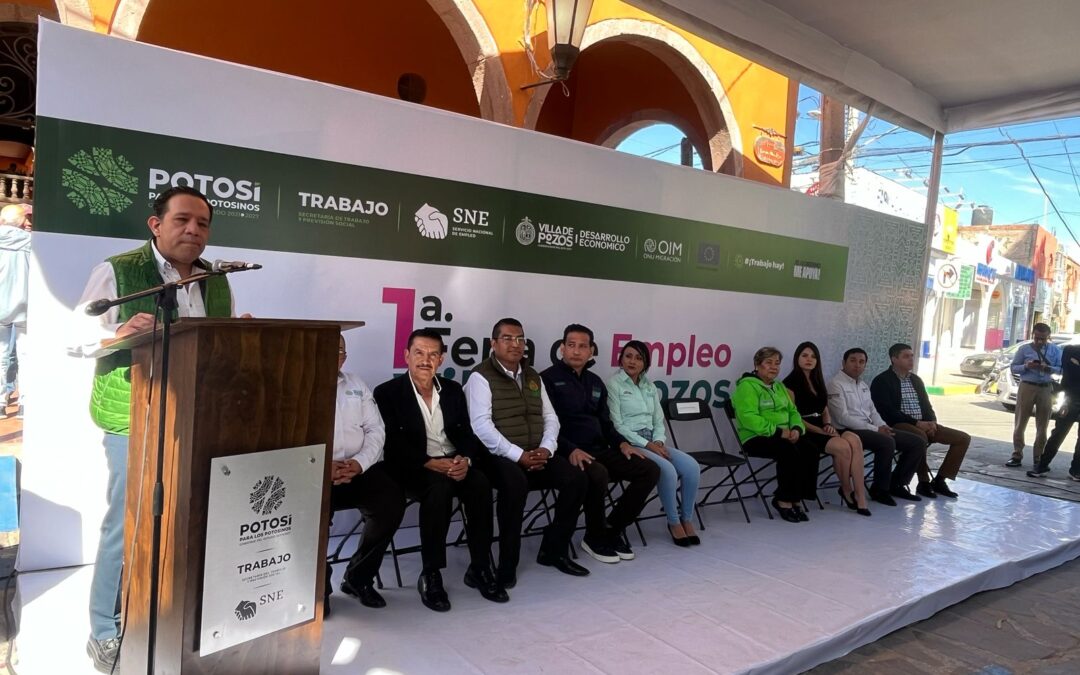 ROTUNDO ÉXITO DEJA LA PRIMERA GRAN FERIA DEL EMPLEO EN VILLA DE POZOS• El evento respaldado por cámaras empresariales brindó más apoyo y oportunidades a las y los potosinos