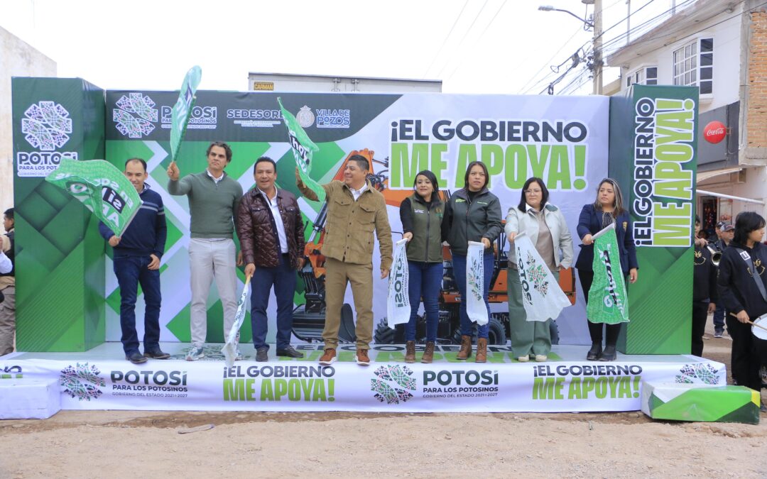 VILLA DE POZOS INICIA REHABILITACIÓN DE LA CALLE MOLINO ROJO