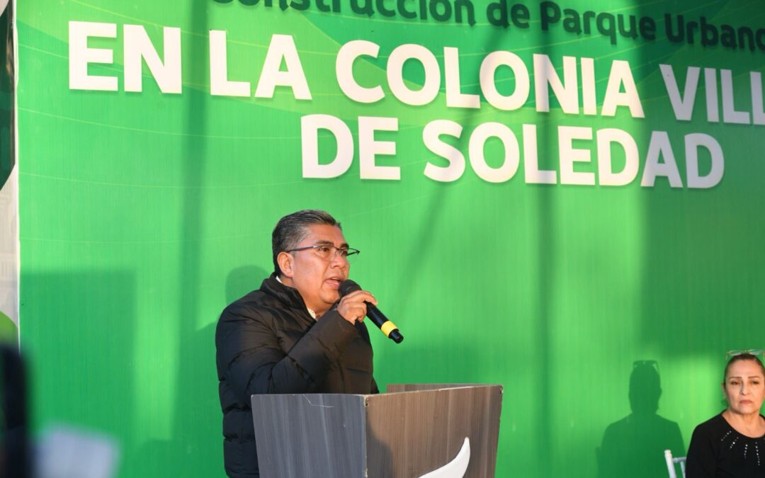COMO UN COMPROMISO MÁS CUMPLIDO, JUAN MANUEL NAVARRO INICIA CONSTRUCCIÓN DE UN PARQUE URBANO EN VILLAS DE SOLEDAD