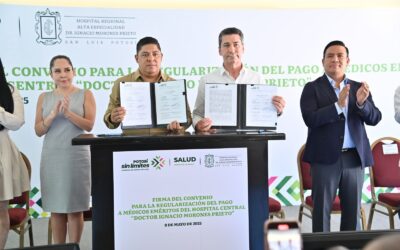 GOBIERNO ESTATAL DA CERTEZA A MÉDICOS JUBILADOSGracias al respaldo sin límites del Gobernador Ricardo Gallardo Cardona, recibirán su pago vitalicio.