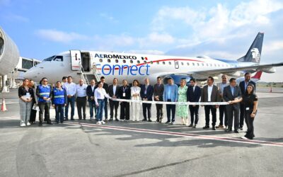 INAUGURA RICARDO GALLARDO LA NUEVA RUTA AÉREA SAN LUIS POTOSÍ – ATLANTA• El vuelo gestionado por el Gobierno del Estado impulsa un desarrollo sin límites, en lo económico, turístico y cultural.