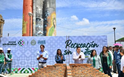 INICIA RICARDO GALLARDO NUEVA PLAZA «LOS SILOS» EN POZOS• Con determinación, el Gobierno del Estado impulsa el rescate del entorno urbano en Villa de Pozos, abandonado a su suerte por la herencia maldita.